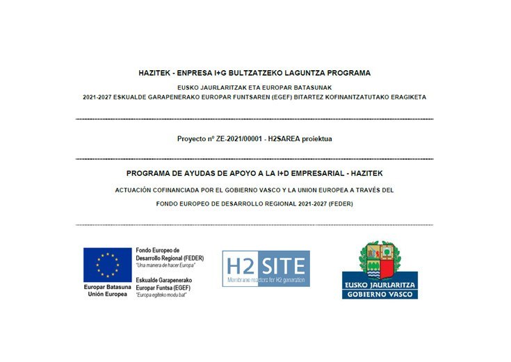 El Proyecto H2SAREA, financiado por el Programa de Ayudas de Apoyo a la I+D Empresarial – HAZITEK, avanza según el plan previsto.